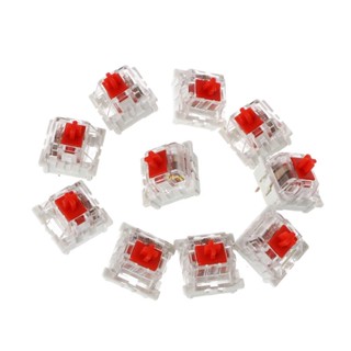 Bt สวิตช์สีแดง 10 ชิ้น สําหรับ Cherry MX Clone Gateron MX DIY