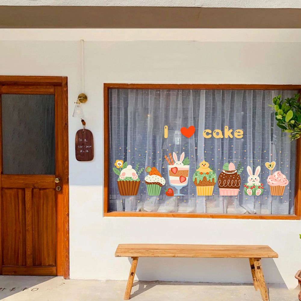 สติกเกอร์-ลายการ์ตูนไอศกรีม-นม-ชา-มีกาวในตัว-กันชน-สําหรับติดตกแต่งกระจก-ประตู-หน้าต่าง-ร้านขนมหวาน