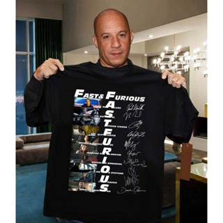 [S-5XL]การออกแบบเดิมเสื้อยืด Unisex Fast and Furious thank you for the Memories-เสื้อยืดสีดำS-5XL