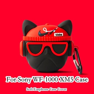 【จัดส่งรวดเร็ว】เคสหูฟัง แบบนิ่ม ลายการ์ตูน สําหรับ Sony WF-1000 XM5 WF-1000 XM5
