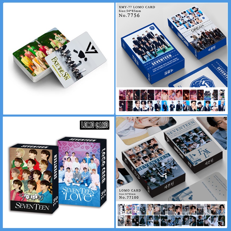 โปสการ์ดโลโม่-seventeen-album-fml-17-face-the-sun-darling-kpop-จํานวน-30-ชิ้น-ต่อกล่อง