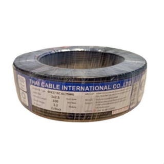 good.tools-Global Cable สายไฟ THW IEC 01 1x2.5 100M สีดำ ถูกจริงไม่จกตา