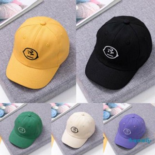 Aqq- หมวกเบสบอลลําลอง ผ้าฝ้าย กันแดด ระบายอากาศ ปรับได้ สีพื้น แฟชั่นฤดูร้อน สําหรับเด็ก ทุกเพศ