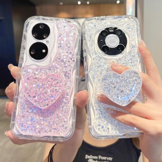 เคส Samsung A34 5G หัวใจแห่งความรัก กรณีโทรศัพท์ยืน Samsung A54 A50s A30s A10s M02 M12 M10s M01s F12 A33 A32 A53 5G กรณีป้องกันโทรศัพท์ TPU นุ่มกันกระแทก