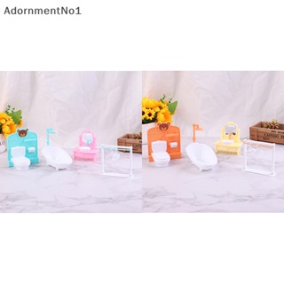 Adornmentno1 เฟอร์นิเจอร์จิ๋ว 1:12 สําหรับตกแต่งบ้านตุ๊กตา ห้องนอน ห้องครัว