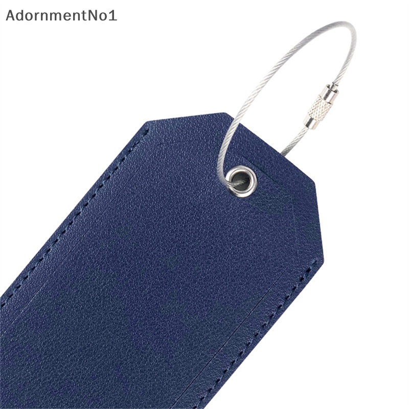 adornmentno1-ป้ายแท็กกระเป๋าเดินทาง-หนัง-pu-ห่วงเหล็ก-ป้ายแท็ก-id-แบบพกพา-อุปกรณ์เสริมบูติก