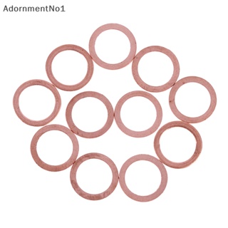 Adornmentno1 แหวนซีลปะเก็นทองเหลือง 10 มม. สําหรับเรือบูติก 20 ชิ้น