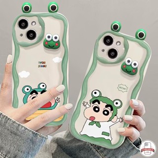 เคสโทรศัพท์มือถือ ลายการ์ตูนชินจังน่ารัก 3D สําหรับ Samsung A54 A23 A14 A32 A34 A20 A12 A31 A03s A20s A02S A33 A04 A30 A24 A13 A04s A50s A04E A10s A11 A50 A21s A52s A51 A53 A03 A52