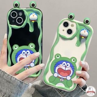 เคสโทรศัพท์มือถือ ขอบโค้ง ลายโดราเอมอน 3D พร้อมตุ๊กตา สําหรับ Oppo A17K A77s A57 A15 A96 A17 A55 A77 A3s A58 A7 A95 A16 A78 A5s A76 A9 A54s A54 A31 A53 A5 A12 A16K A74 A52 A1k A16E A16s