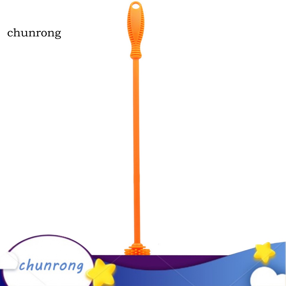 chunrong-แปรงซิลิโคน-ด้ามจับยาว-อเนกประสงค์-สําหรับทําความสะอาดขวดนมเด็กทารก