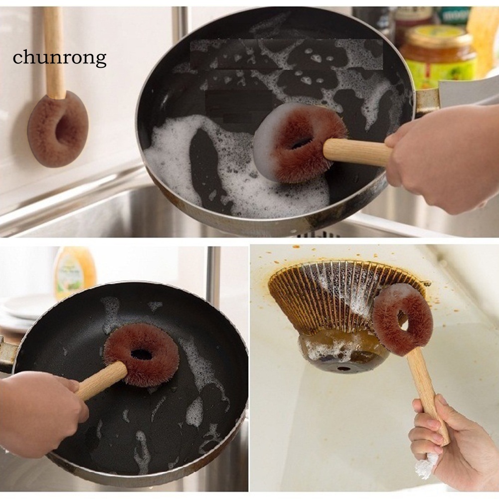 chunrong-แปรงทําความสะอาดหม้อ-กระทะ-ชาม-แบบไม่ติด-พร้อมเชือกแขวน