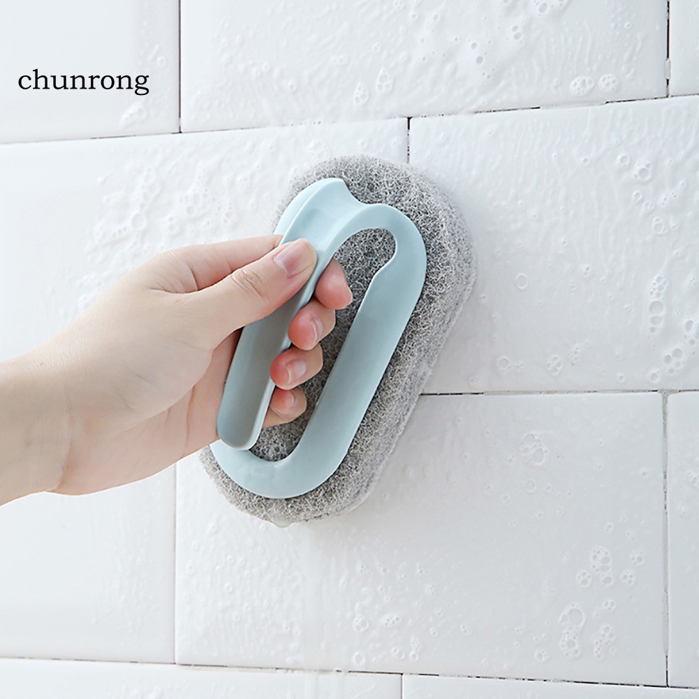 chunrong-แปรงฟองน้ําทําความสะอาด-ด้ามจับแบบมือถือ-สําหรับห้องครัว-ห้องน้ํา