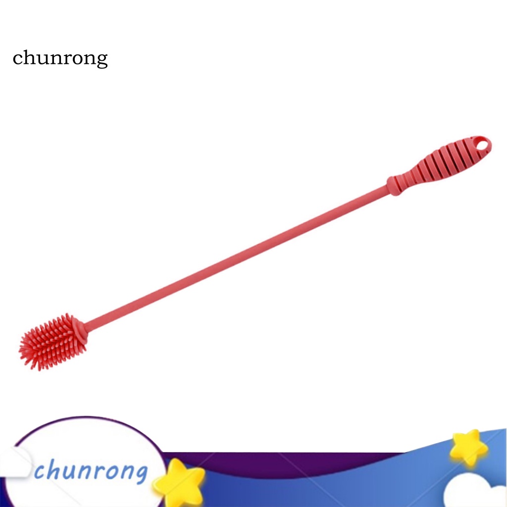 chunrong-แปรงซิลิโคน-ด้ามจับยาว-หมุนได้-360-องศา-สําหรับทําความสะอาดขวดนมเด็กทารก