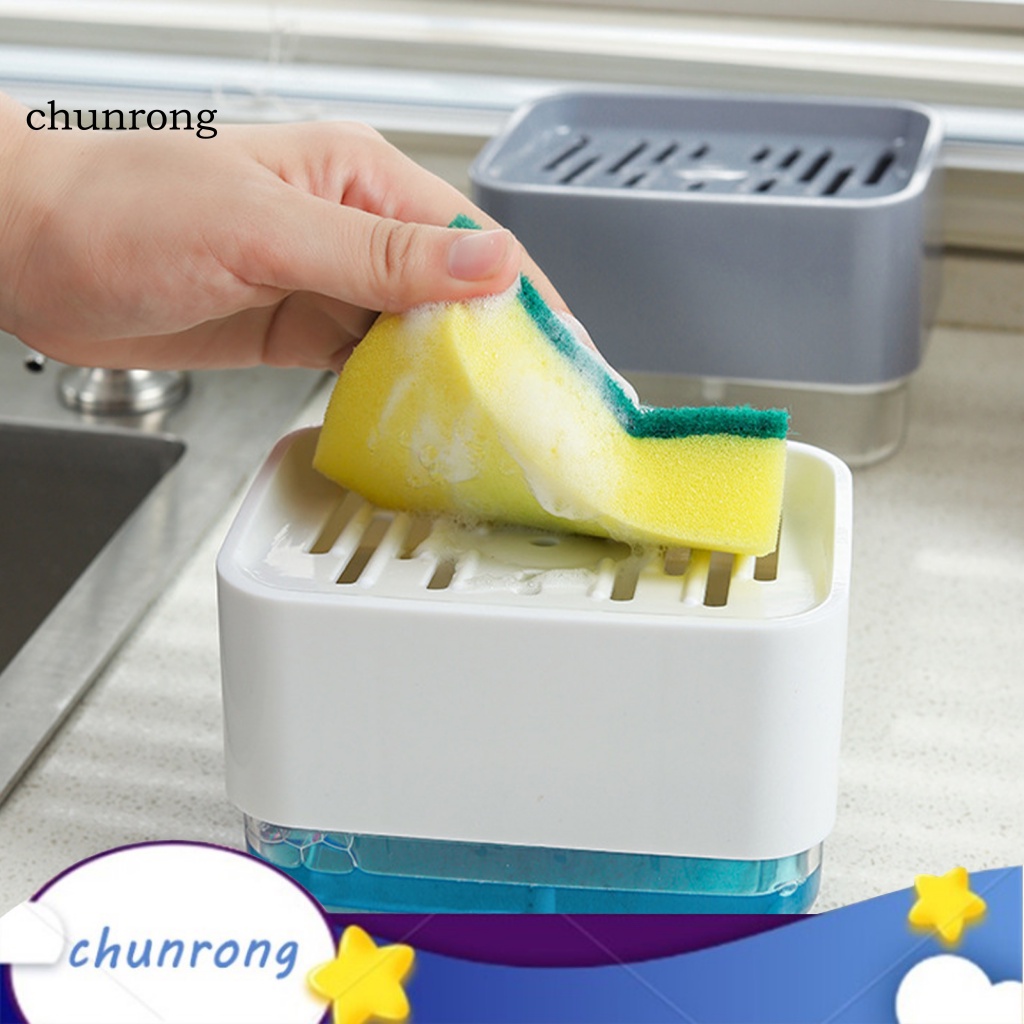 chunrong-เครื่องปั๊มสบู่พลาสติก-abs-ถอดออกได้-2-in-1-สําหรับห้องครัว