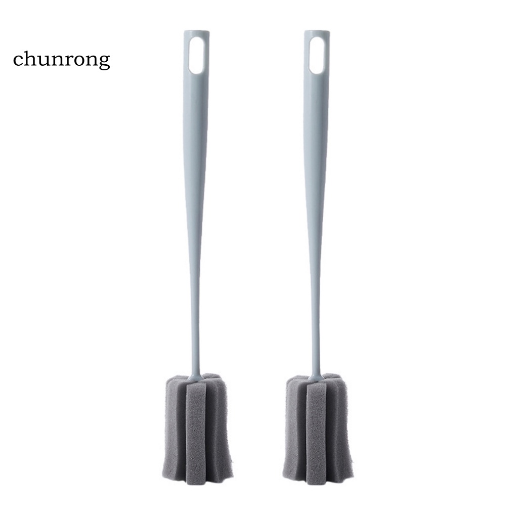 chunrong-แปรงฟองน้ํา-pp-แบบยืดหยุ่น-ถอดออกได้-สําหรับทําความสะอาดขวดน้ํา-ห้องน้ํา-2-ชิ้น
