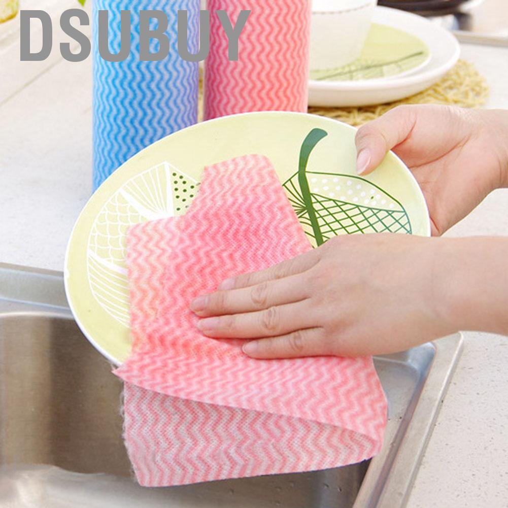 dsubuy-dish-cloth-50pcs-disposable-non-stick-oil-non-woven-fabric-duster-hand-towel-for-kitchen