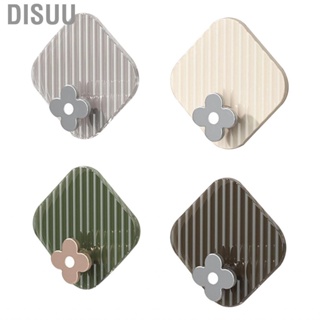 Disuu Wall Hooks  4PCS Nondeformable Adhesive ABS Plastic for Bathroom