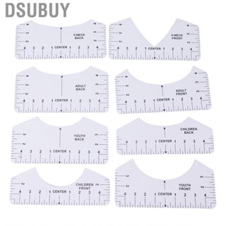 Dsubuy 8PCS T Shirt Ruler PVC Clothing Centering Design Alignment Tool