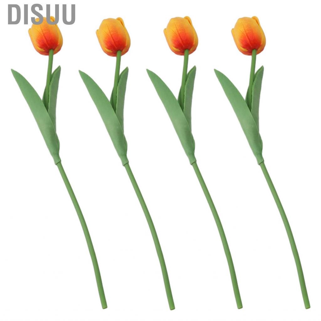 disuu-home-wedding-bouquet-artificial-tulips-real-touch-pu-flowers-orange