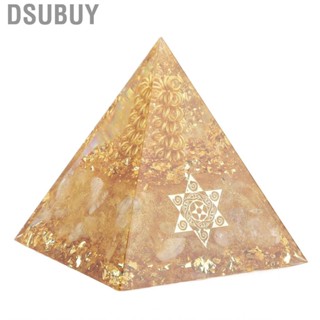 Dsubuy Orgonite Pyramid 6cm Energy Generator Crystal Wire Handmade Decor