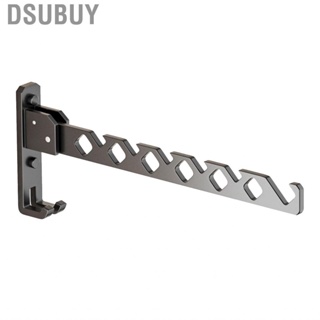 Dsubuy Slip Clothes Drying Racks  Home Folding  Hook Wall Mount Aluminum Alloy Strong Load Bearing  Retractable for