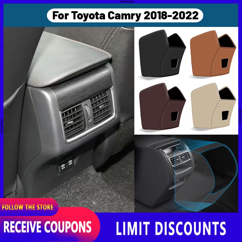 แผ่นหนังไมโครไฟเบอร์-ป้องกันช่องระบายอากาศ-คุณภาพสูง-สําหรับ-toyota-camry-2018-2019-2020-2021-2022