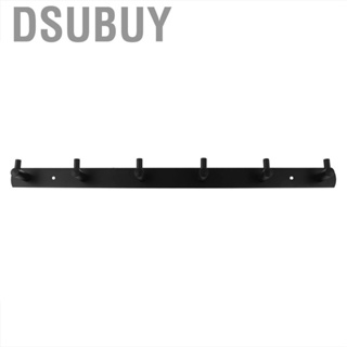 Dsubuy Stainless Steel Wall 6-Hook Hanger  Bag Towel Rack For Bathroom DA