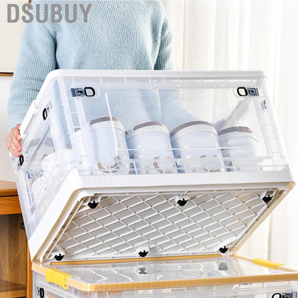 dsubuy-storage-box-side-doors-clear-large-container-with-wheel-for-home-office