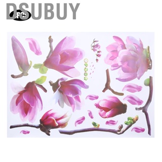 Dsubuy 4pcs Wallcovering Floral Wall  Self Adhesive Repeatable Wallpaper Room