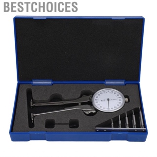 Bestchoices Gauge Dial Inside Caliper High Accuracy 2.2-6in Easy Reading 10 Heads Internal 90mm Measuring Depth for Workshop
