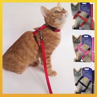 [Daliya] เชือกจูงไนล่อน ปรับได้ เพื่อความปลอดภัย สําหรับสัตว์เลี้ยง แมว