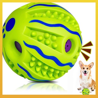 [Daliya] ของเล่นลูกบอลเคี้ยว แบบโต้ตอบ พร้อมเสียงตลก สําหรับสัตว์เลี้ยง สุนัขขนาดกลาง และขนาดใหญ่