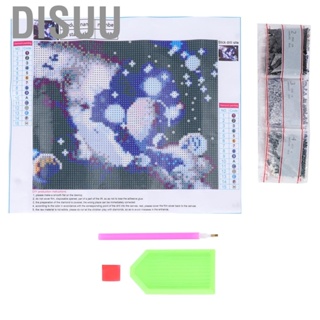 Disuu 5D DIY Diamond Painting by Number Kit Round Dril Beads Crystal Rhinestone Picture Supplies Arts Craft Wall  Decor  Starry Sky Full Drill Embroidery