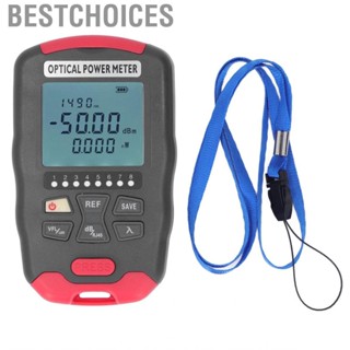 Bestchoices Fiber Visual Fault Locator  10 Wavelengths Accurate Measurement 15km Red Light Source Optical Power Meter for Maintenance