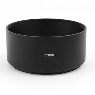 ฮูดเลนส์ ฮูดเลนส์  Standard 77mm Metal Lens Hood Cover for 77mm Filter/Lens ช่วยป้องกันแสงสะท้อนหน้าเลนส์ หรือบังแสงที่ไ