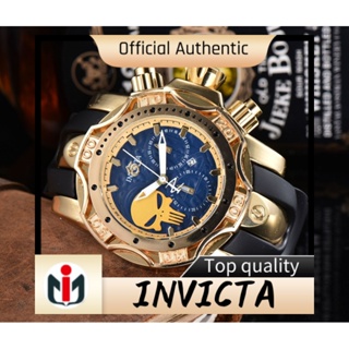 Invicta INVICTA เทปซิลิโคนควอตซ์ ขนาดใหญ่ สําหรับผู้ชาย