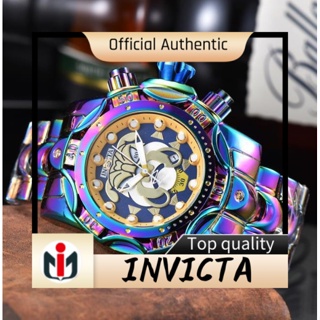 Invicta INVICTA นาฬิกาข้อมือควอตซ์ สายเหล็ก ขนาดใหญ่ สีสันสดใส สําหรับผู้ชาย พร้อมส่ง