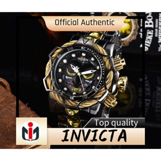 Invicta invicta Joker Merchandise นาฬิกาข้อมือควอตซ์ สายเหล็ก หน้าปัดขนาดใหญ่ สําหรับผู้ชาย