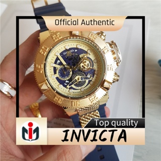 Invicta invicta นาฬิกาข้อมือควอตซ์ สายยาง หน้าปัดขนาดใหญ่ กันความร้อน สําหรับผู้ชาย