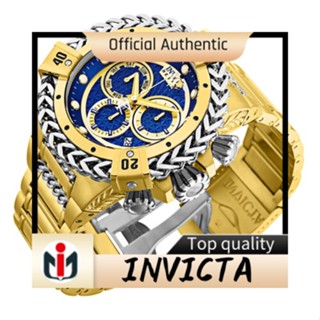 Invicta INVICTA nvicta สินค้าพร้อมส่ง นาฬิกาข้อมือควอตซ์ สายเหล็ก สําหรับผู้ชาย