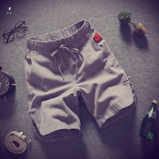 กางเกงขาสั้น แบบผูกเชือก สวมใส่สบาย เหมาะกับใส่ออกกําลังกาย แฟชั่นฤดูร้อน สําหรับผู้ชาย