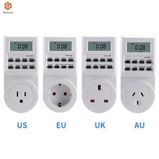 สวิตช์ตั้งเวลา 230V 8 ปุ่มกด สําหรับปลั๊ก EU PLUG AU PLUG