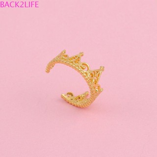 Back2life แหวนคอสเพลย์ รูปมงกุฎเจ้าหญิงบาร์บี้ สีทอง