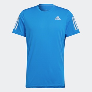 adidas วิ่ง เสื้อยืด Own the Run ผู้ชาย สีน้ำเงิน HB7450