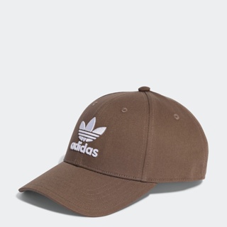 adidas ไลฟ์สไตล์ หมวกเบสบอล Trefoil Unisex สีน้ำตาล IB9970