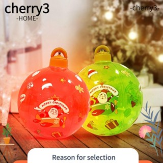 Cherry3 ลูกบอลคริสต์มาส แบบเป่าลม พร้อมไฟ LED ขนาด 60 ซม. 2022 สําหรับตกแต่งปาร์ตี้คริสต์มาส