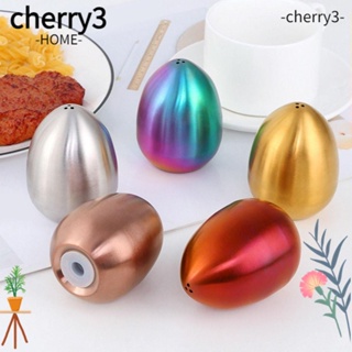Cherry3 กระปุกสเตนเลส 3 หลุม สําหรับใส่เครื่องปรุง พริกไทย เครื่องเทศ ไข่