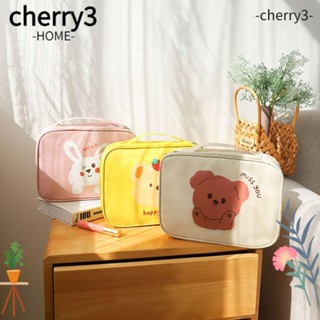 Cherry3 กระเป๋าเครื่องสําอาง ความจุขนาดใหญ่ สําหรับเดินทาง