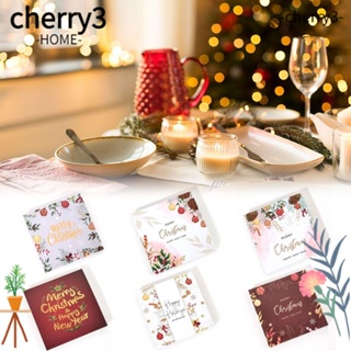 Cherry3 โปสการ์ดอวยพร ลายต้นคริสต์มาส 30 ชิ้น