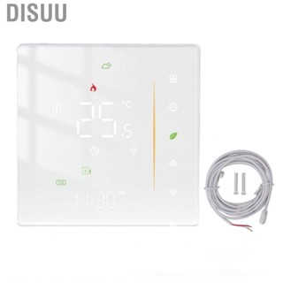 Disuu Digital Thermostat White Touch Screen For Bedrooms